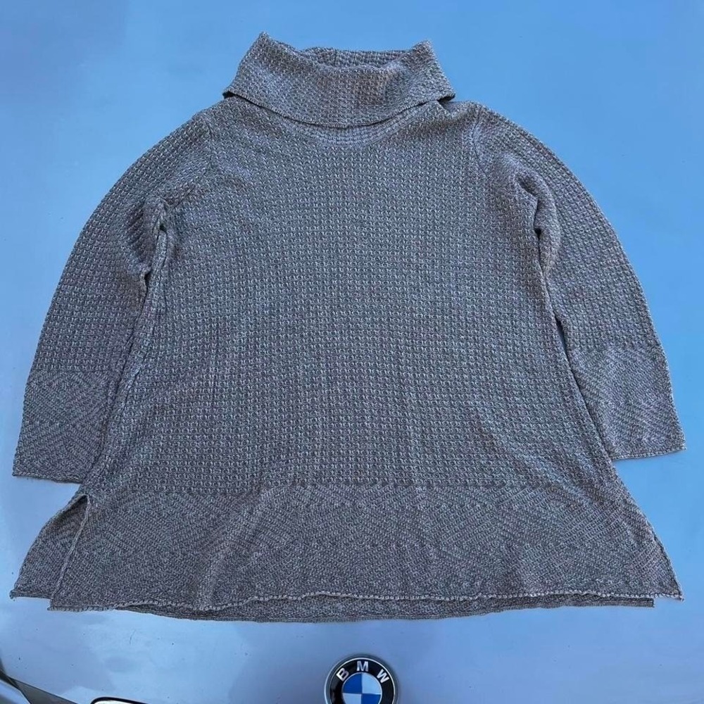 Khaki Turtle neck knit sweater by Eight Eight Eight